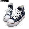 Fashionable Lace-up Canvas Sneakers Thicken...